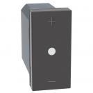 BTICINO - Push-button dimmer LED=3-150W 1M color Graphite Light Now YD4418