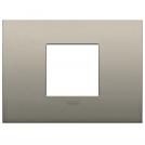 VIMAR - 19652.13 - Classic plate 2centrM metal matt champag