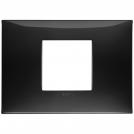VIMAR - 09672.04 cover plate - 2 centered module black color NEVE UP