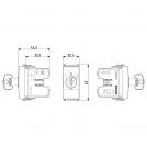 VIMAR - 20086.B - 2P NO 16A push button +key white (1)