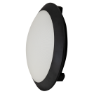 ULTRALUX - LED Плафониера, кръг, черна рамка, Е27, 220-240V AC, IK08, IP65 SPLE27B