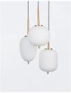NOVA LUCE - pendant luminaire   LATO 9624068  LED E14 3x5 W, IP20 Bulb Excluded D: 30 H: 120 cm