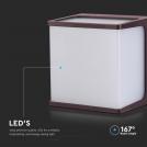 V-TAC - 8W LED Стенен Аплик 3000К 750lm IP65 Кафяв SKU: 10282 (3)