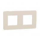 SCHNEIDER ELECTRIC - NU280444 cover frame - 2 gangs - 2 x 2 modules - beige/ ivory