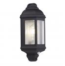 SEARCHLIGHT - 280BK-PIR  Outdoor   Black Ip44 Cast Aluminium Outdoor Flush Light With Clear Glass 