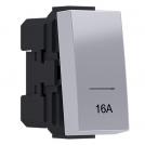 ACA LIGHTING - MODYS 2-POLE SWITCH (0-1) WITH 16A INDICATOR SILVER 1 M. 2P 16AX 250VAC IP20 10101312416