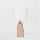 NOVA LUCE - Нощна лампа D:16 H:30cm 9001080 OBY ⚡ LED E27 ⚡ 1x12Watt ⚡100-240Volt ⚡ IP20 ✴ Дърво /Бял (2)