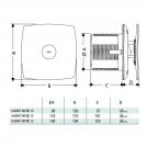 CATA - Вентилатор за баня CATA X-MART 12 MATIC INOX (1)