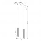 SOLLUX - Pendant KARBON 2 white 2x10W GU10 SL.1536 (6)