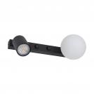 TKLighting - Wall lamp VOX 1XGU10+1XG9 Black 10148