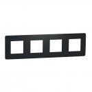SCHNEIDER ELECTRIC - NU200854 cover frame - 4 gangs - 4 x 2 modules - anthracite