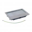 LEGRAND -  0 880 03 Metal lid and trim for standard floor boxes 8/12 modules Cat.Nos 088020 / 088023 / 088039 - with stainless steel coati