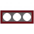 EFAPEL - TRIPLE FRAME BURGUNDY/GREY 90930 TBS LOGUS 90 Animato
