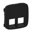 LEGRAND - 7 554 28 Cover plate Valena Allure - double RJ 45/RJ 11 socket - black