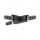 NOVA LUCE - BLACK, T- CORNER CONNECTOR  L: 25 W: 7 H: 6.8 cm Cut Out: 3.6 cm.   9010199  BREDA MAGNETIC 