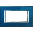 BTICINO - HA4804BM Rectangular cover plate 4 modules - blue Meissen 