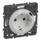 LEGRAND - Контакт ШУКО 2P+E 16A + USB тип C 1.5A 7.5W Celiane 68119 бял 