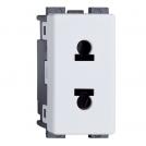ELMARK - 26007SA - DOUBLE PIN SOCKET WHITE LECCE 