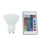 ACA LIGHTING - LED крушка GU10 5W  3000K+RGB дистанционно управление GU105RGBWN