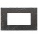 VIMAR - 22654.53 - Plate 4M marbl.stoneware black Marquina