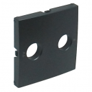 EFAPEL - Face plate forR - TV sockets GREY 90776 TIS LOGUS 90