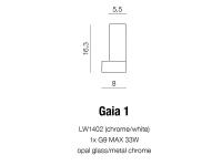 AZZARDO - IP44 Gaia 1 LW15527-1 / AZ1604 (2)